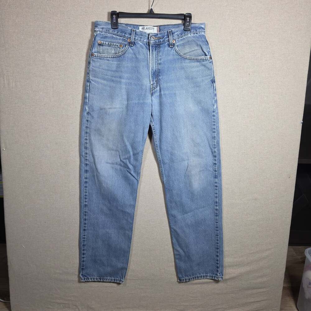 Levi's 550 Jeans Mens 33x32 Blue Straight Relaxed Fit Medium Wash Denim